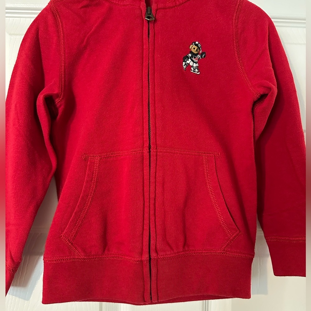 Polo by Ralph Lauren Kids Red Zip-Up Hoodie - Picture 4 of 12